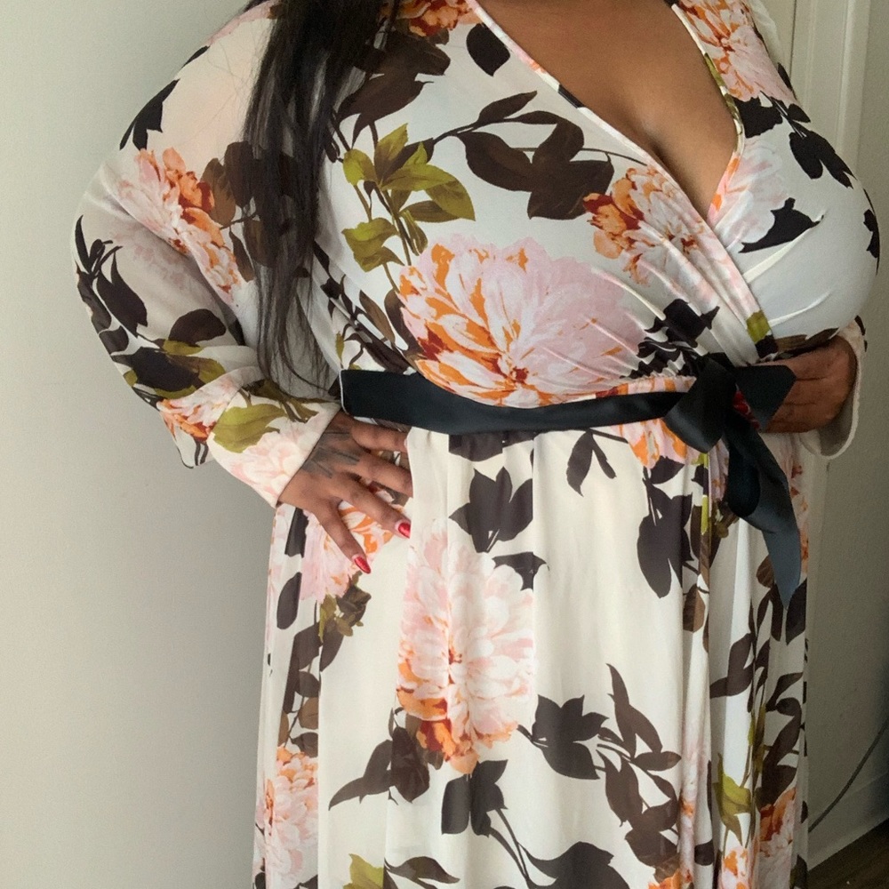 LONG FLORAL DRESS